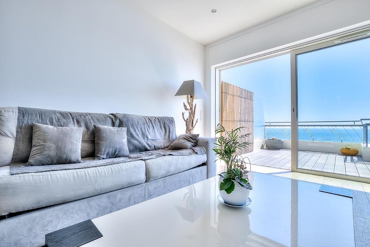 Le Florentina, Dernier Etage Avec Terrasse, Vue Sur La Baie Des Anges Apartment Nice Luaran gambar