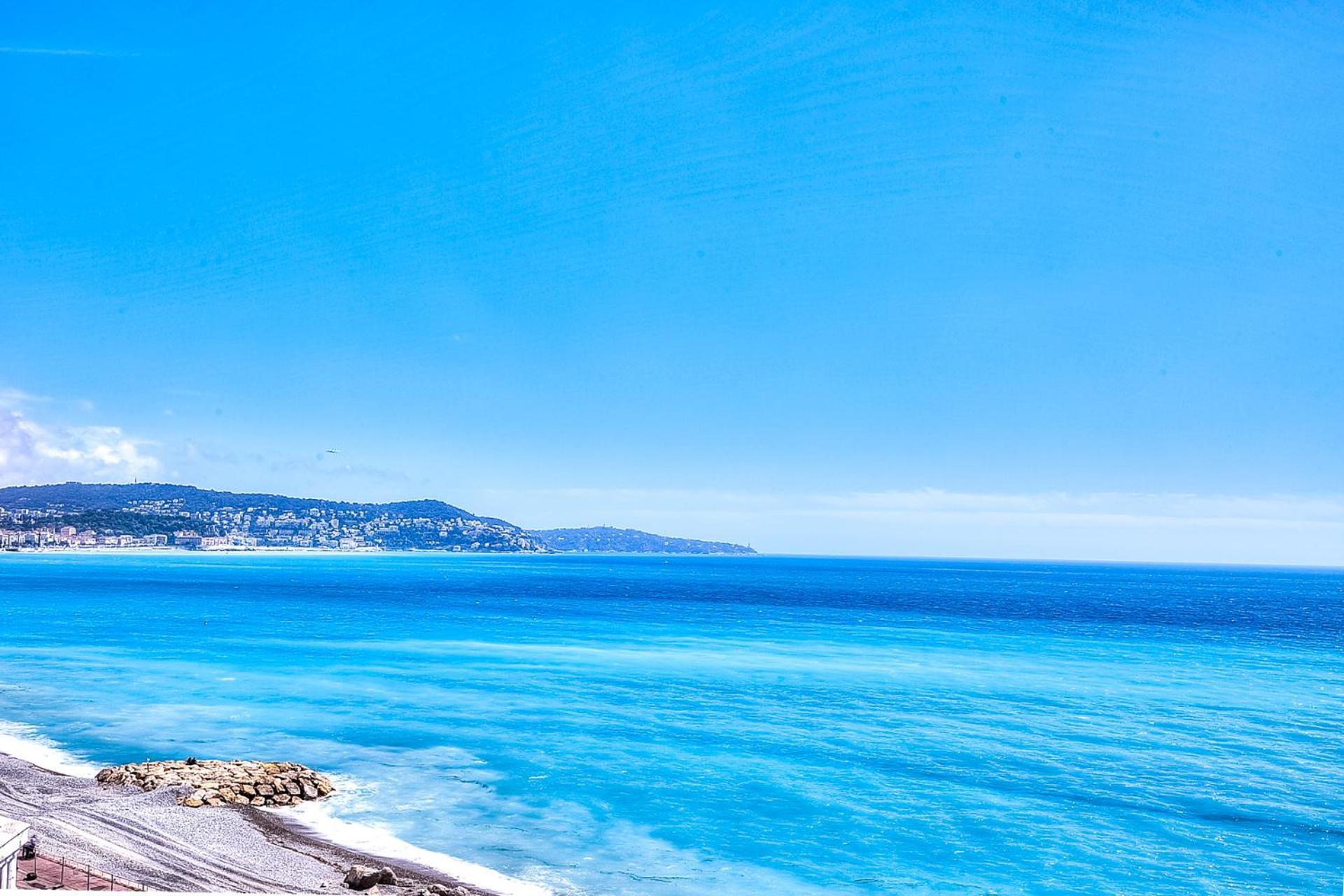 Le Florentina, Dernier Etage Avec Terrasse, Vue Sur La Baie Des Anges Apartment Nice Luaran gambar