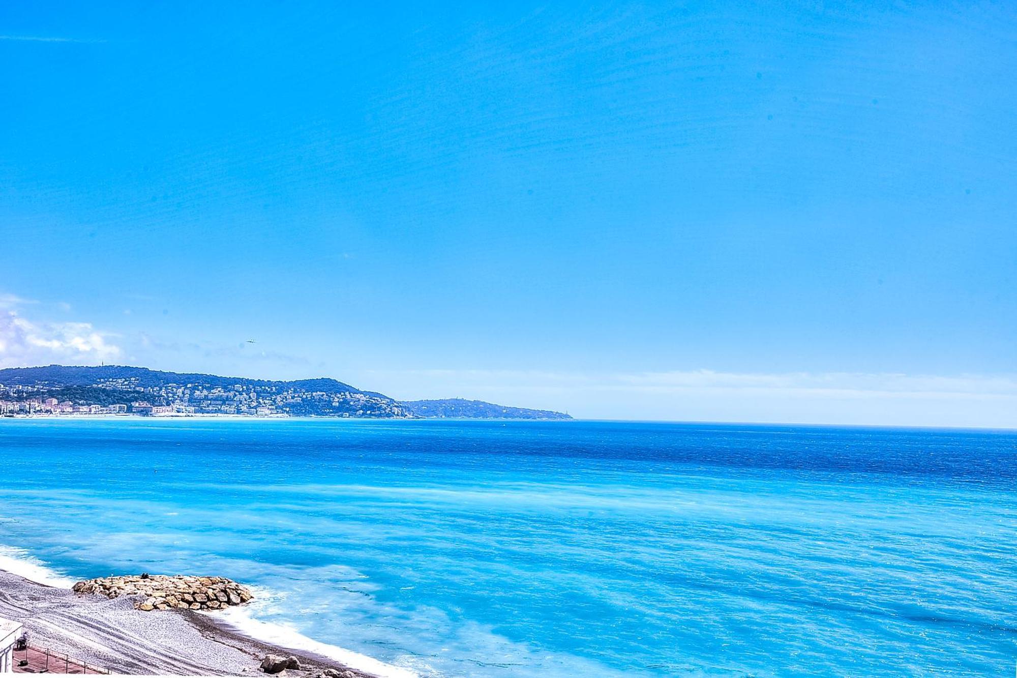 Le Florentina, Dernier Etage Avec Terrasse, Vue Sur La Baie Des Anges Apartment Nice Luaran gambar